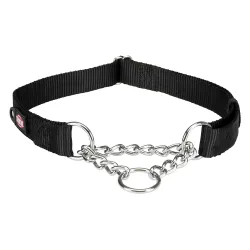 Trixie Premium Zug-Stopp Halsband Schwarz - Grösse L?XL: 45?70 cm Halsumfang, B 25 mm