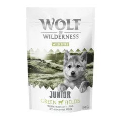 Little Wolf of Wilderness Snack - Wild Bites Junior 180 g - Green Fields - Lamm & Huhn