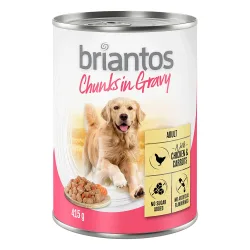Sparpaket Briantos Chunks in Gravy 24 x 415 g - Pute und Karotten