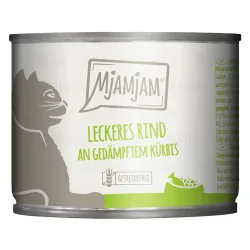 Sparpaket MjAMjAM 24 x 200 g - leckeres Rind an gedämpftem Kürbis