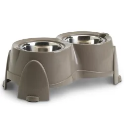 Savic Ergo Feeder Hundebar - 2 x 1,5 l, Ø 18,5 cm, Höhe 28,0 cm