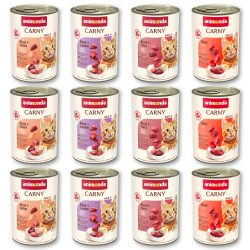 animonda Carny Nassfutter Katze Adult, Mixpaket Fleischauswahl 12x400 g Mixpaket 1