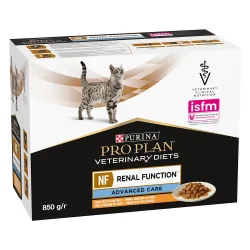 Purina Pro Plan Veterinary Diets NF Cat Huhn, 10 Beutel à 85 g