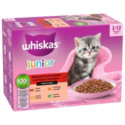 Whiskas Multipack Junior Klassische Auswahl in Sauce 12 x 85g