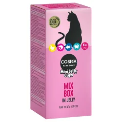 Cosma Mini Jelly Cups 6 x 25 g - Mix (4 Sorten)
