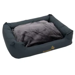 Set: Hundebett Sleepy Time mit Kissen + Vetbed® Isobed SL Hundedecke Paw - Set S