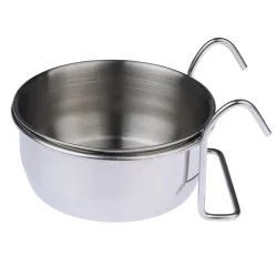 TIAKI Futternapf aus Edelstahl zum Einhängen - 265 ml / Ø 9,5 cm