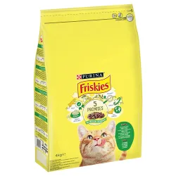 PURINA Friskies Katze mit Kaninchen, Huhn und Gemüse - Sparpaket: 3 x 1,5 kg