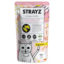 STRAYZ BIO Pouch 6 x 85 g - Bio-Ente & Bio-Süsskartoffel
