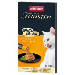 animonda Vom Feinsten Adult Snack-Cream - Sparpaket: 24 x 15 g mit Leberwurst + Gartengemüse