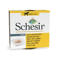 Schesir Nassfutter 1 x 150 g - Hühnchenfilets mit Schinken
