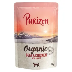 Purizon Organic 6 x 85 g - Ente und Huhn mit Zucchini