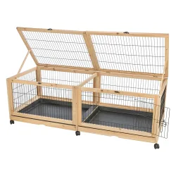 Trixie Indoor-Gehege für Meerschweinchen & Kaninchen - L 150 x B 50 x H 60 cm