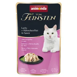 animonda vom Feinsten Adult in Sauce 18 x 50 g - Lachs + Hühnchenfilet in Sauce