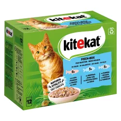 Kitekat Multipack Fisch Box in Gelee 12x85g