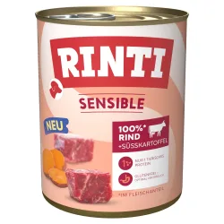 Sparpaket: RINTI Sensible 12 x 800 g - Rind & Süsskartoffel