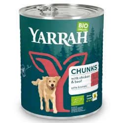 Sparpaket Yarrah Bio 12 x 820 g  - Bio-Rind mit Bio-Brennnesseln & Bio-Tomate in Sosse