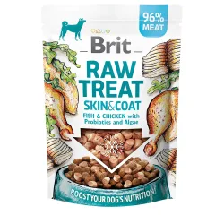 Brit Raw Treat Skin & Coat Freeze-dried Treat and Topper - Sparpaket: 3 x 40 g