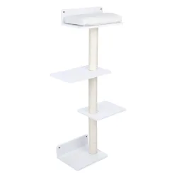 Modern Living San Francisco Kratzmöbel zur Wandmontage - Wandkratzbaum, weiss