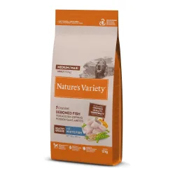 Nature's Variety Healthy Grains Medium/Maxi Adult Weissfisch - Sparpaket: 2 x 12 kg