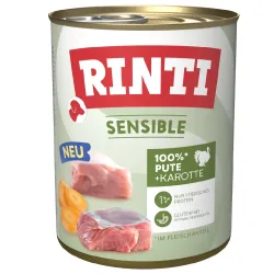 Sparpaket RINTI Sensible 24 x 800g - Pute & Karotte