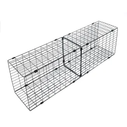 TIAKI Outdoor Katzengehege, schwarz - L 160 x B 160 x H 162 cm