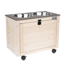 Modern Living Aufbewahrungsbox mit Näpfen Inari - L 53 x B 30 x H 43,5 cm