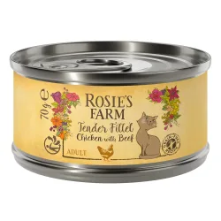 Rosie's Farm Tender Filet 24 x 70 g - Huhn mit Rind