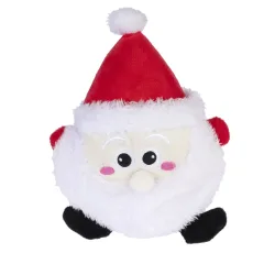 TIAKI Kugelrunder Santa Klaus für Hunde - L 20 x B 14 x H 9 cm