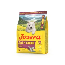 Josera Mini Junior Ente & Lachs Hundefutter für Welpen kleiner Rassen