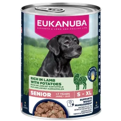 Eukanuba Senior Reich an Lamm mit Kartoffeln - Sparpaket: 12 x 400 g