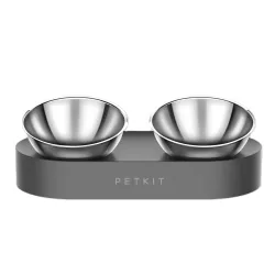Petkit Fresh Nano Metal 15° verstellbarer Futternapf für Haustiere - 2 x 700 ml, L 33 x B 16 x H 10,4 cm