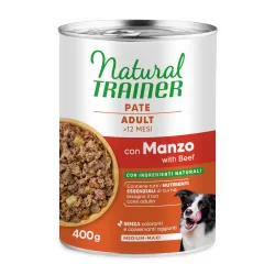 Natural Trainer Pate Medium & Maxi Adult - 12 x 400 g Rind