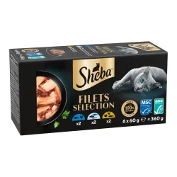 Sheba Filets 6 x 60 g - Mixpaket II (3 Sorten)