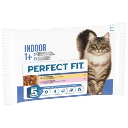 Perfect Fit Indoor 1+ - Huhn & Lachs (4 x 85 g)