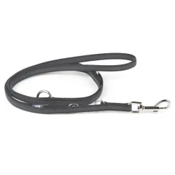 JULIUS-K9® Doppel-Führleine gummiert - 220 cm lang, 20 mm breit, bis max 50 kg