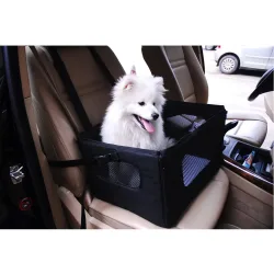 Autositz für Hunde bis 19 kg - B 47,5 x T 38 x H 27,5 cm