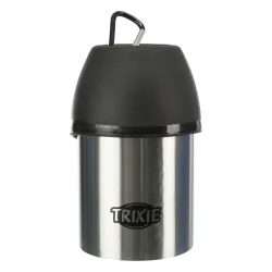 Trixie Friends on Tour Edelstahl-Flasche mit Trinknapf - 300 ml