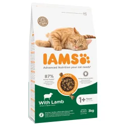 Sparpaket IAMS 2 x Grossgebinde - Ausgewachsene Katzen Lamm - 2 x 10 kg