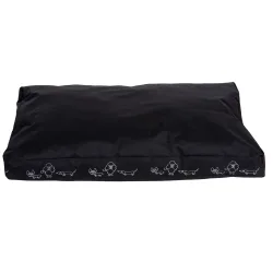 Hundekissen Silhouette schwarz - Grösse L: L 120 x B 80 x H 8 cm