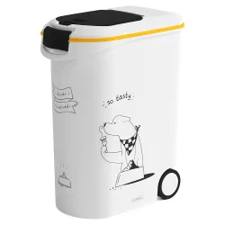 Curver Trockenfutterbehälter Hundesilhouette - bis 20 kg Trockenfutter