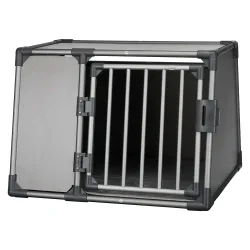 Trixie Transportbox Aluminium graphit - Grösse L: B 92 x T 78 x H 64 cm