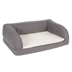 Orthopädisches Hundesofa grau - Grösse S: L 75 x B 50 x H 25 cm