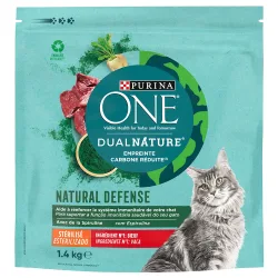 PURINA ONE Dual Nature Sterilized Rind mit Spirulina - Sparpaket: 3 x 1,4 kg