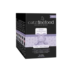 Sparpaket catz finefood Pure Pouch 24 x 85 g - Mixpaket Pure Selection 2 (6 Sorten)