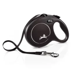 Flexi New Classic Gurt schwarz L, 8 m, 50 kg