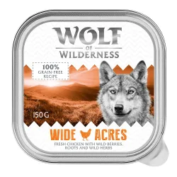 Sparpaket Wolf of Wilderness MINI Adult 24 x 150 g - Schale - Wide Acres - Huhn