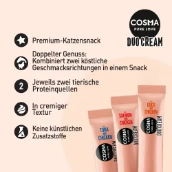 Sparpaket Cosma DUO Cream 24 x 14 g - Thunfisch und Huhn