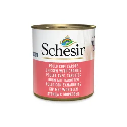 Sparpaket Schesir Nassfutter 12 x 285 g  - Huhn mit Erbsen