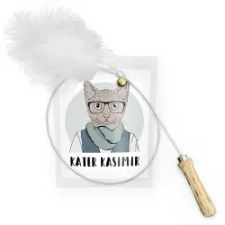 Kater Kasimir Katzenangel mit Federn - 1 Stück